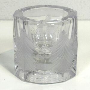Studio Nova Clear Glass Christmas Tree Votive Candle Holder